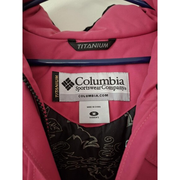 Columbia Titanium Womens Jacket Medium Ski Outdoor Winter Pink Omni Heat - Picture 5 of 7